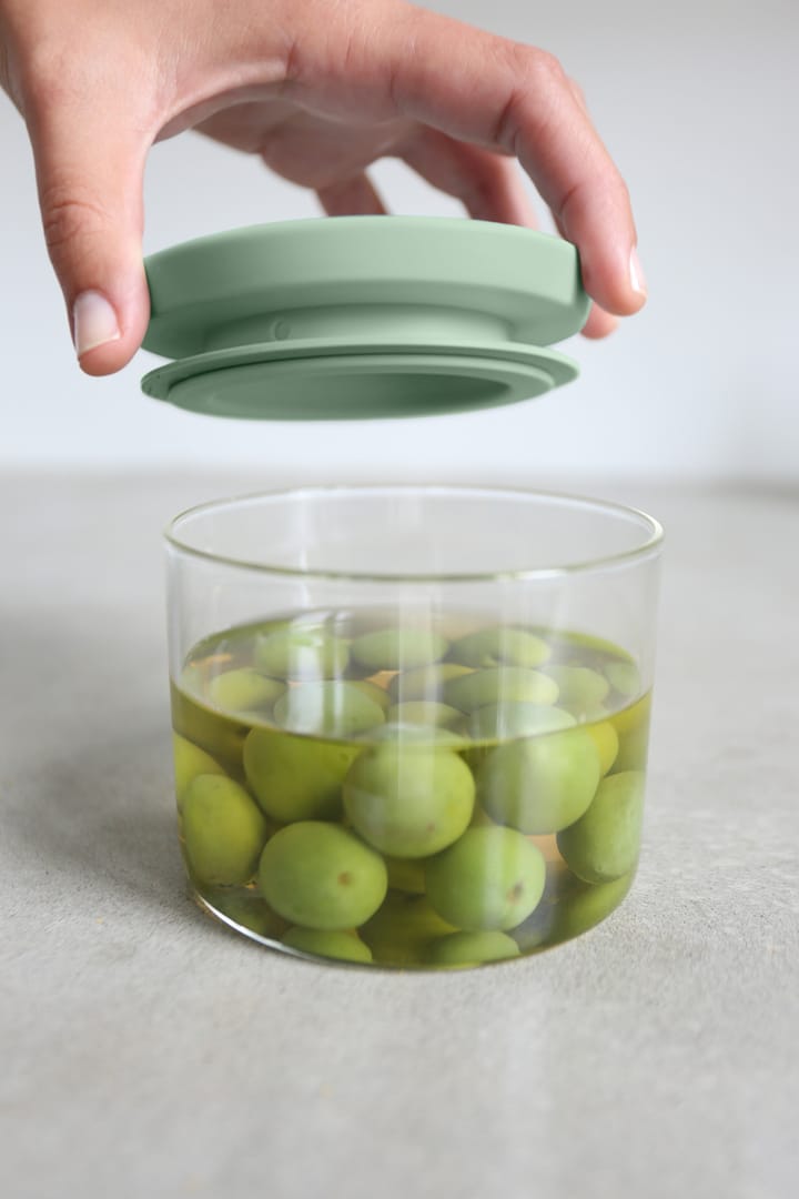 Brabantia voorraadbussen glas 3-pack, Zwart-grijs-groen Brabantia