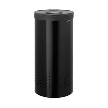 Brabantia wasbox met kunststof deksel 35 L - Matzwart - Brabantia