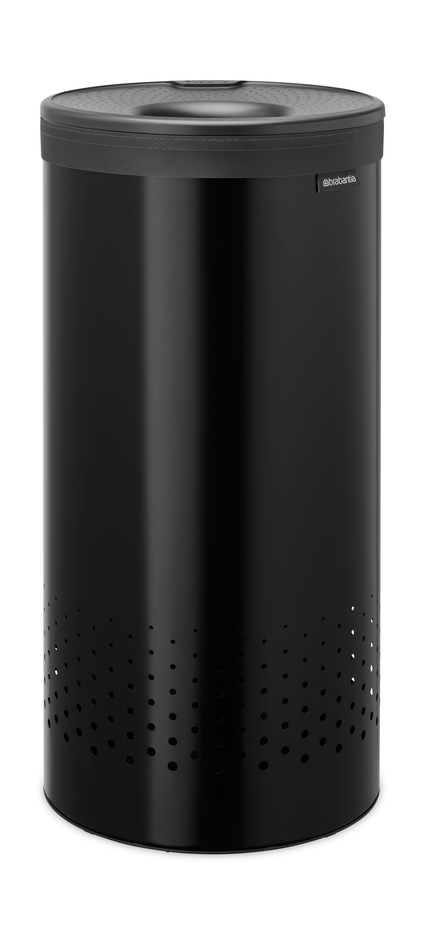 Brabantia wasbox met kunststof deksel 35 L - Matzwart - Brabantia