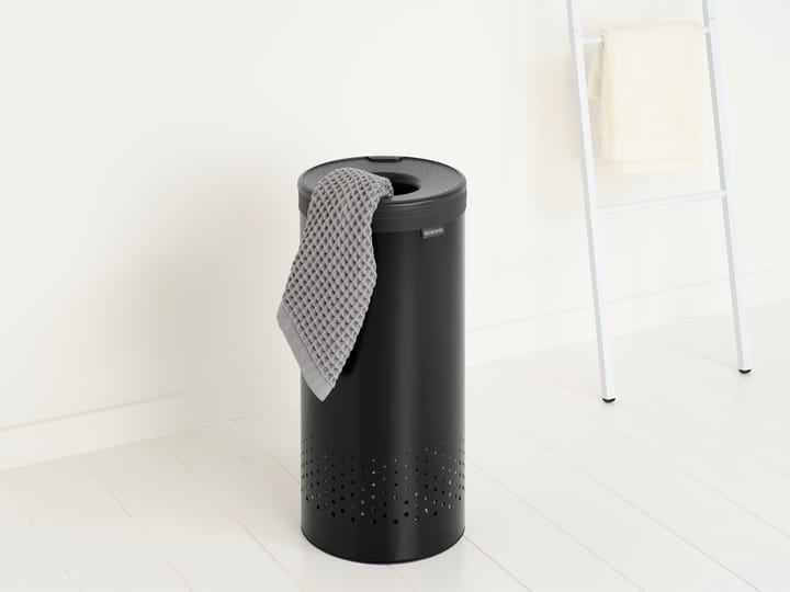 Brabantia wasbox met kunststof deksel 35 L - Matzwart - Brabantia