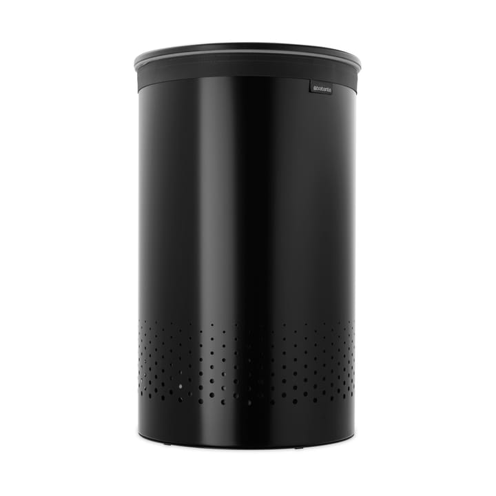 Brabantia wasbox met kunststof deksel 60 L - Matzwart - Brabantia