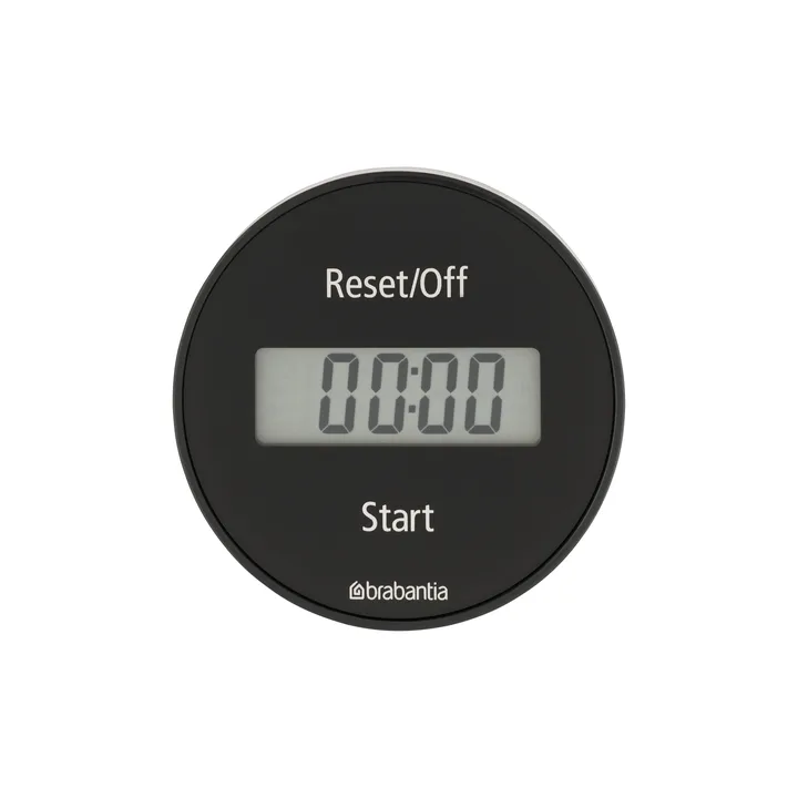 Digitale kooktimer met magneet - Zwart - Brabantia