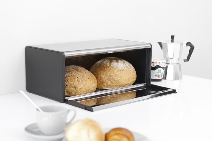 Fall Front brooddoos, Mat staal Brabantia