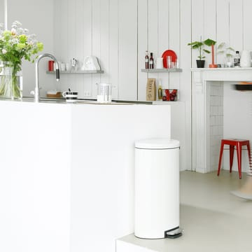 FlatBack+ pedaalemmer Silent 30 liter - wit - Brabantia