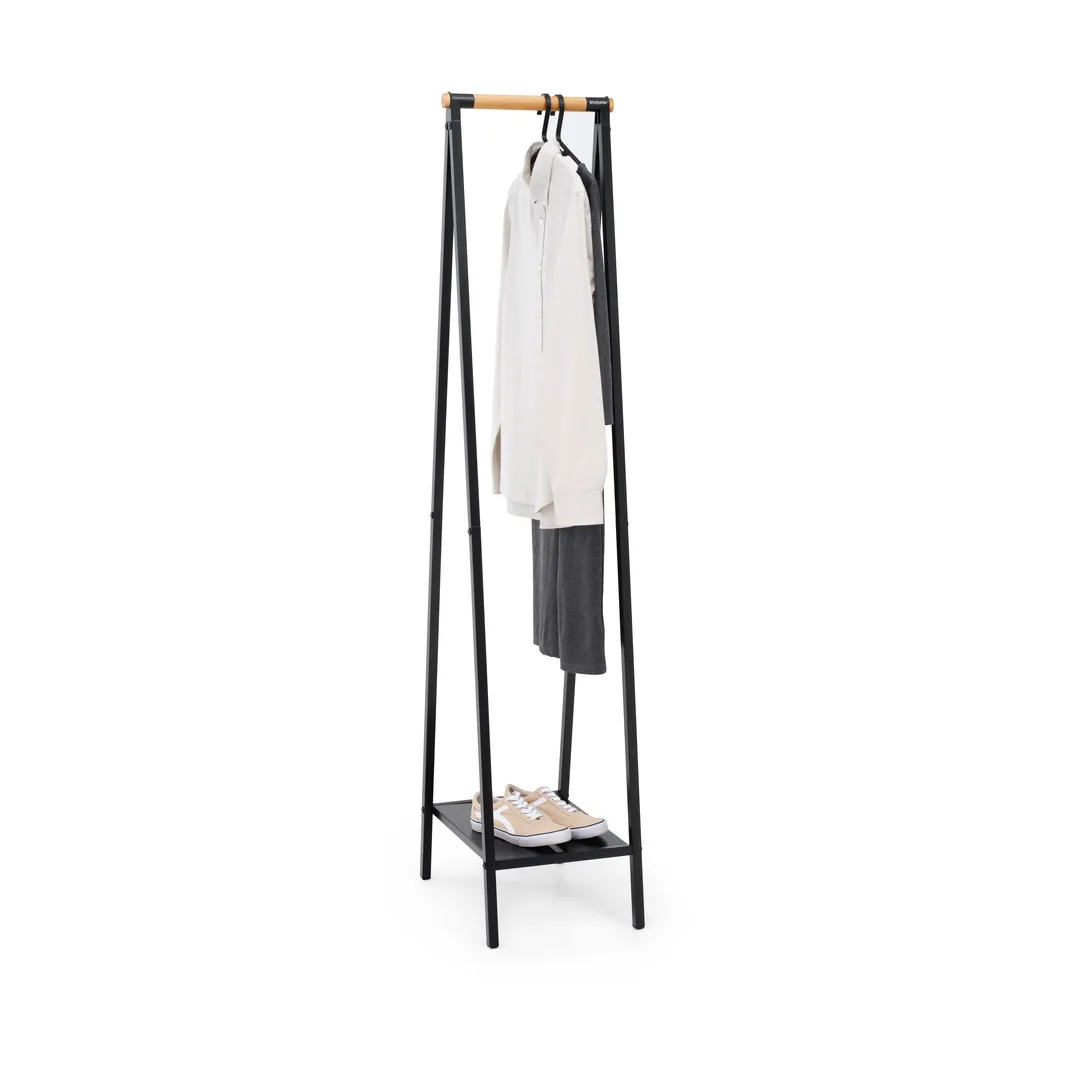 Linn kledingrek compact, Zwart Brabantia