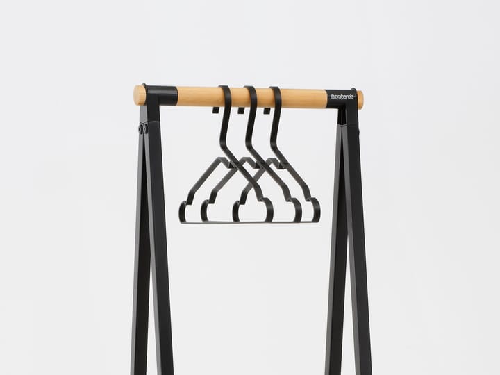 Linn kledingrek compact, Zwart Brabantia