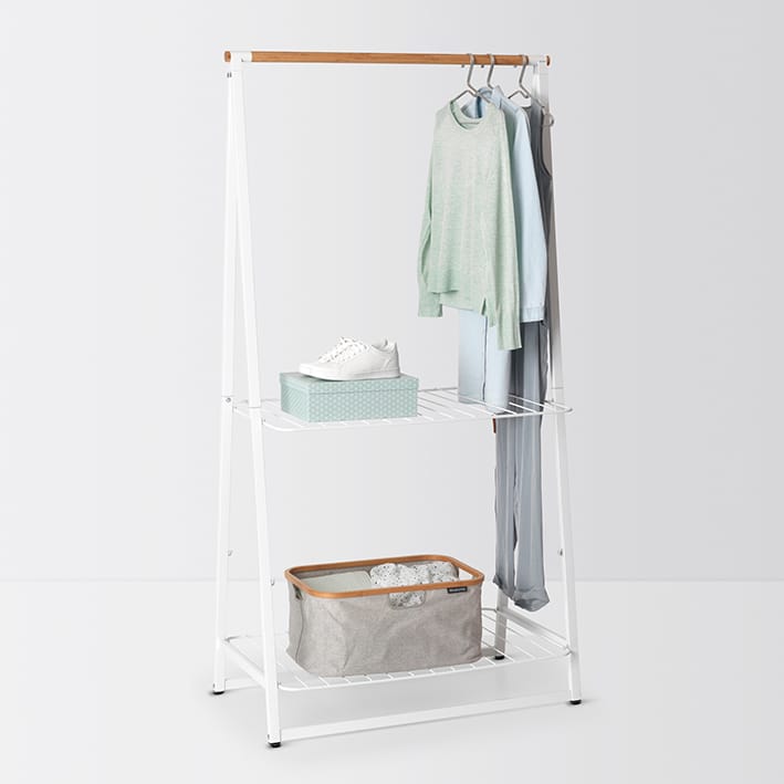Linn kledingrek large, Wit Brabantia