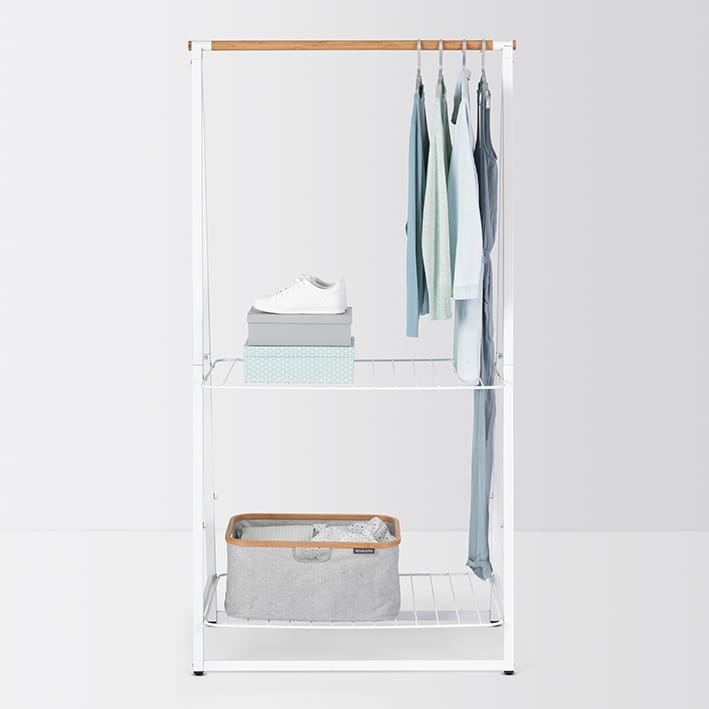 Linn kledingrek large, Wit Brabantia