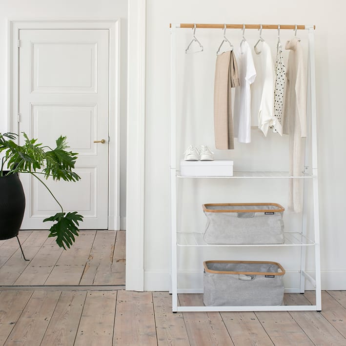 Linn kledingrek large, Wit Brabantia