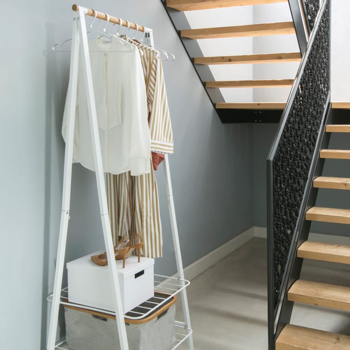 Linn kledingrek small, Wit Brabantia