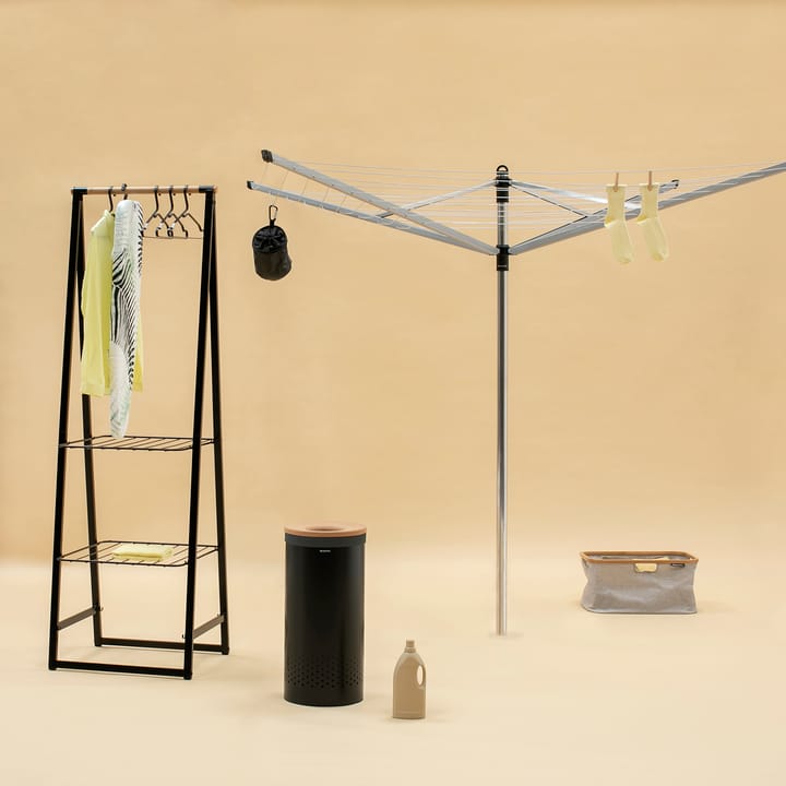Linn kledingrek small, Zwart Brabantia