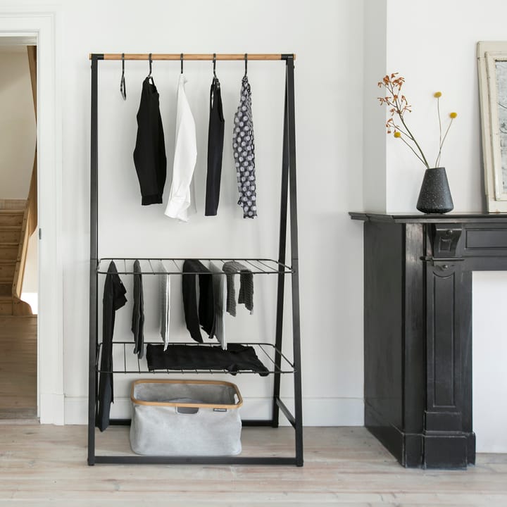 Linn kleerhanger 4-pack, Zwart Brabantia