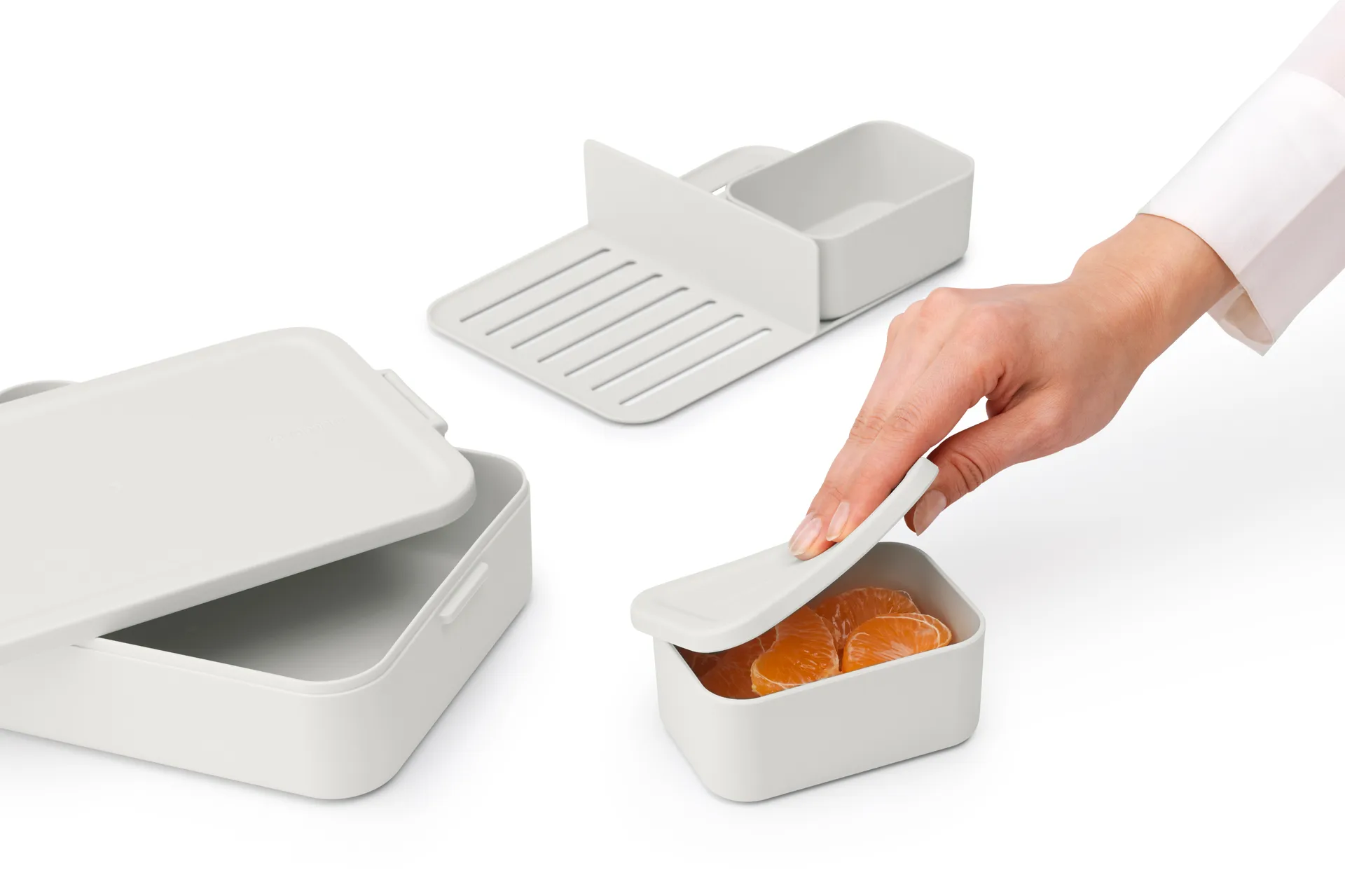 Make & Take bento lunchbox groot 2 L, Lichtgrijs Brabantia