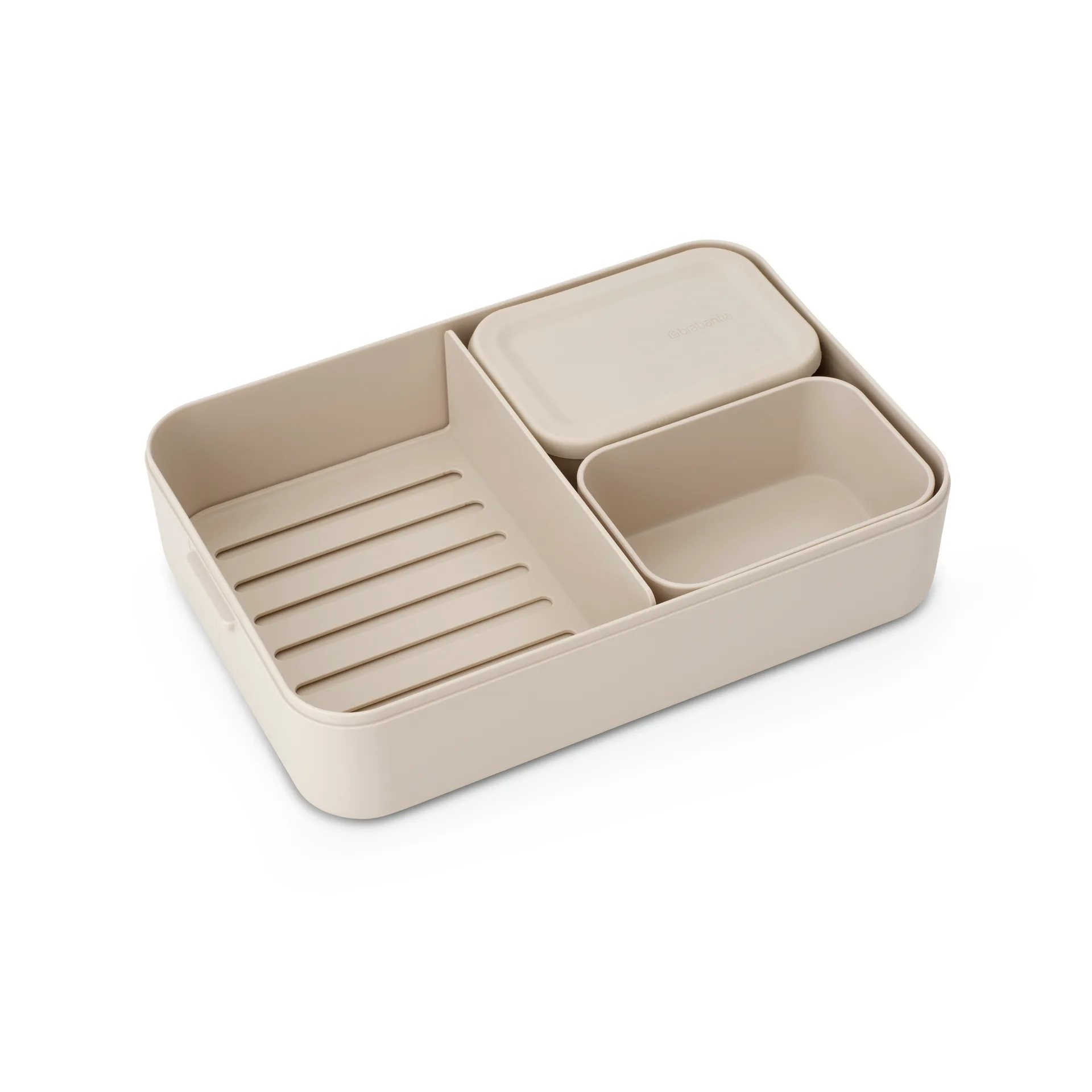 Make & Take bento lunchbox groot 2 L, Zacht beige Brabantia