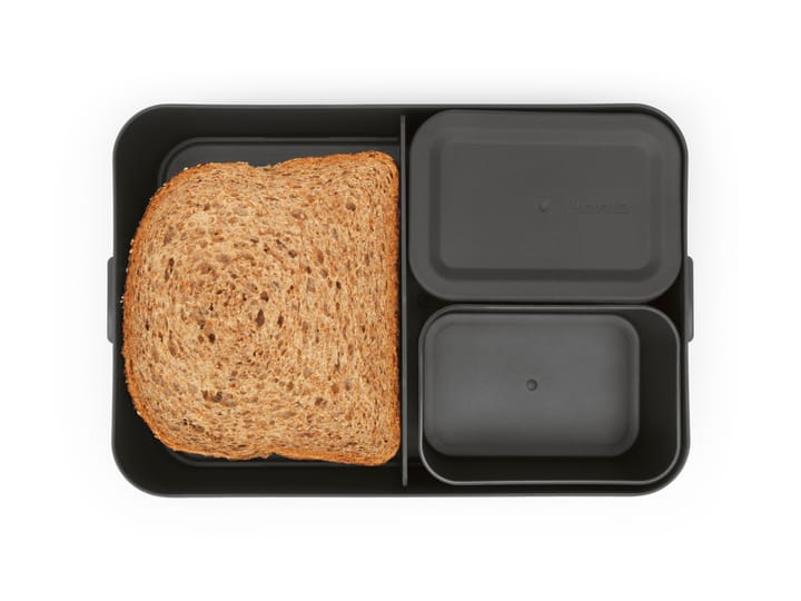 Make & Take Bento lunchtrommel groot 2 L, Donkergrijs Brabantia