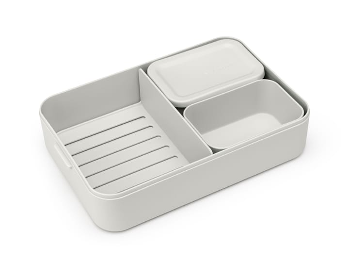 Make & Take Bento lunchtrommel groot 2 L, Lichtgrijs Brabantia