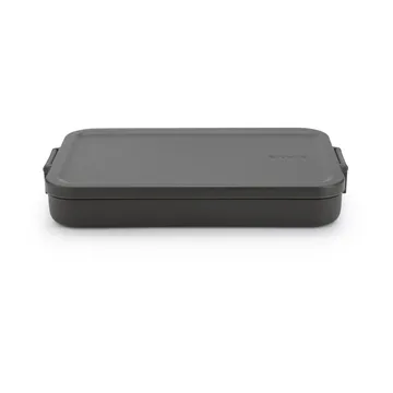 Make & Take lunchbox plat, 1,1 L - Donkergrijs - Brabantia