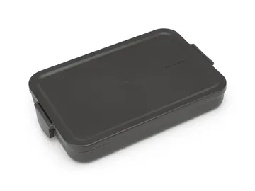 Make & Take lunchbox plat, 1,1 L - Donkergrijs - Brabantia