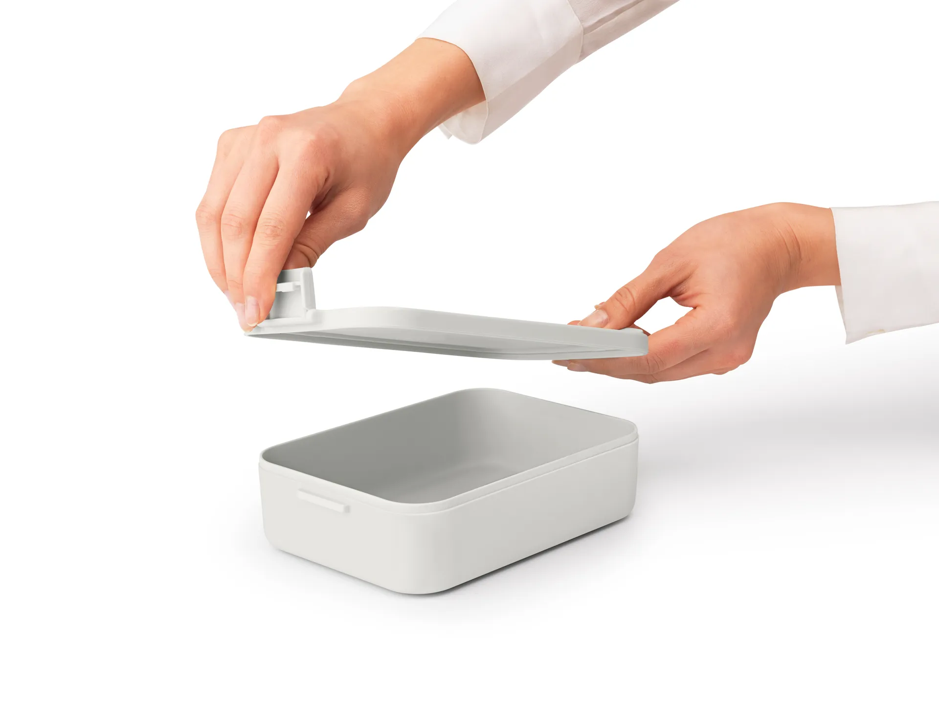 Make & Take lunchtrommel medium 1,1 L, Lichtgrijs Brabantia