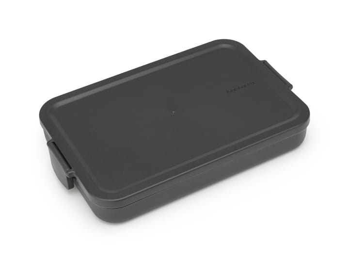 Make & Take lunchtrommel plat, 1,1 L, Donkergrijs Brabantia
