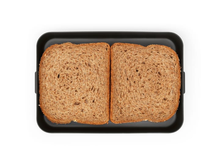 Make & Take lunchtrommel plat, 1,1 L, Donkergrijs Brabantia