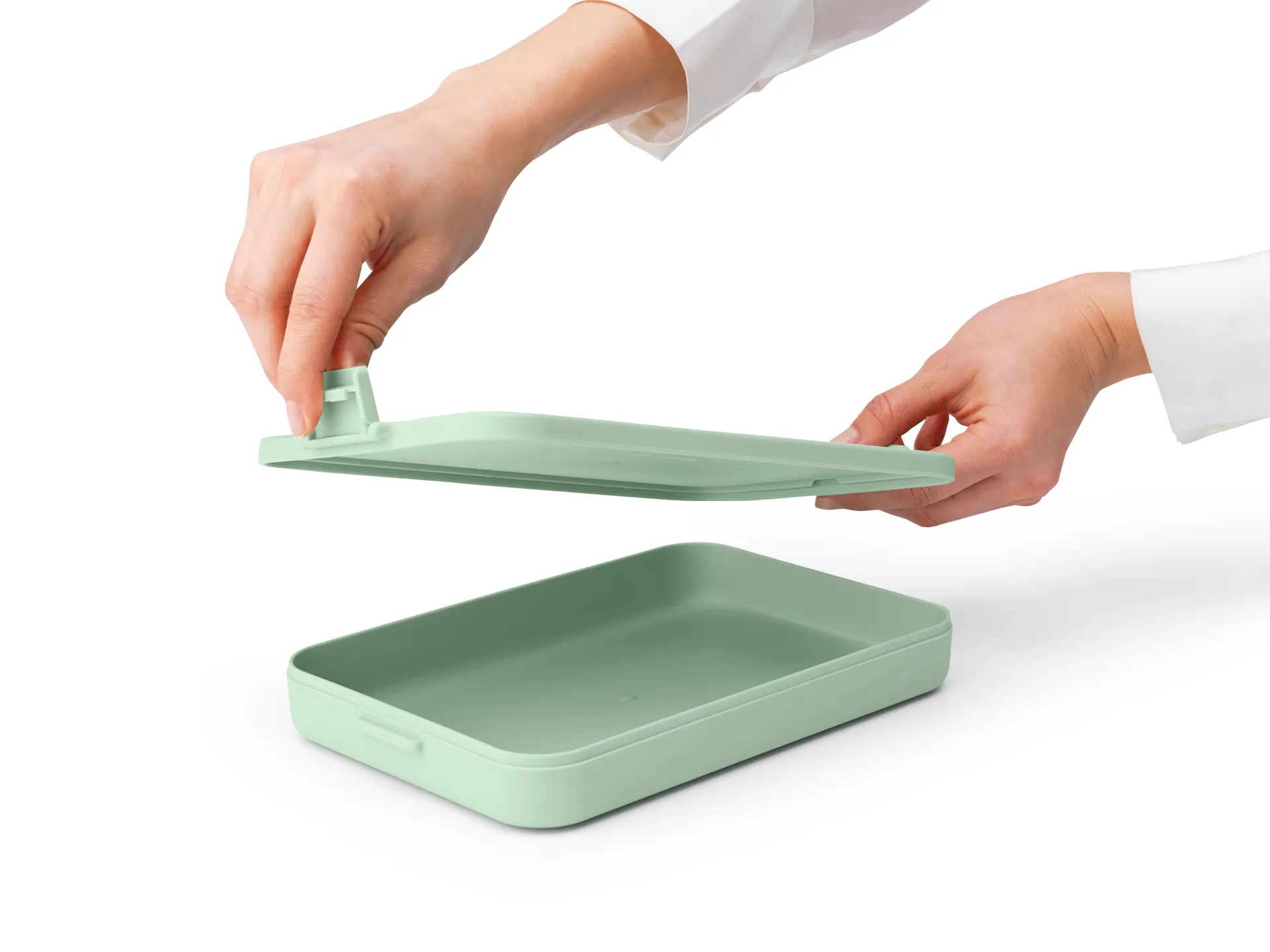 Make & Take lunchtrommel plat, 1,1 L, Jade Green Brabantia