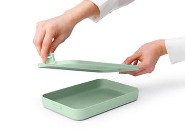 Make & Take lunchtrommel plat, 1,1 L - Jade Green - Brabantia