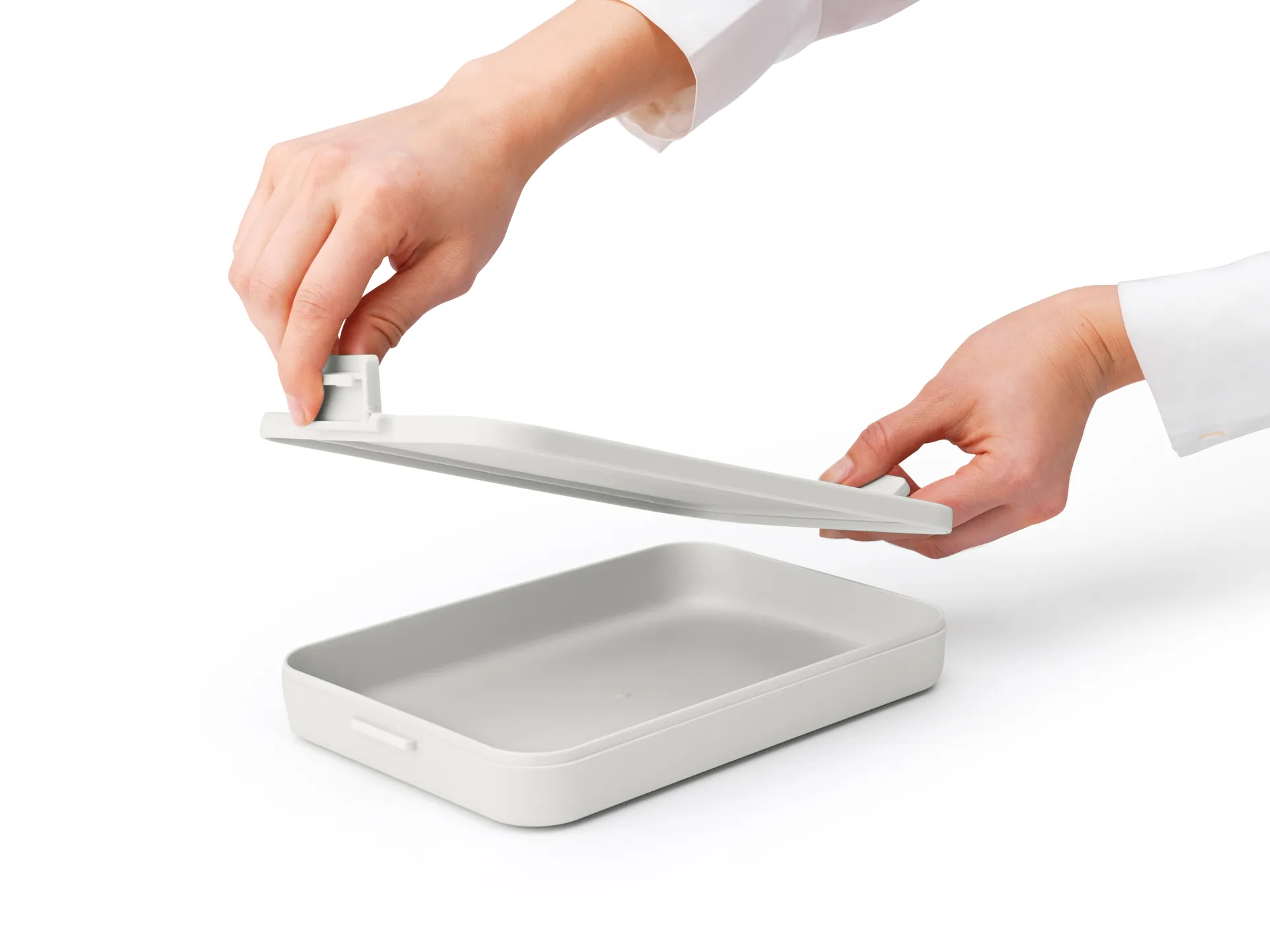 Make & Take lunchtrommel plat, 1,1 L, Lichtgrijs Brabantia