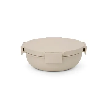 Make & Take saladebowl, 1,3 L - Zacht beige - Brabantia