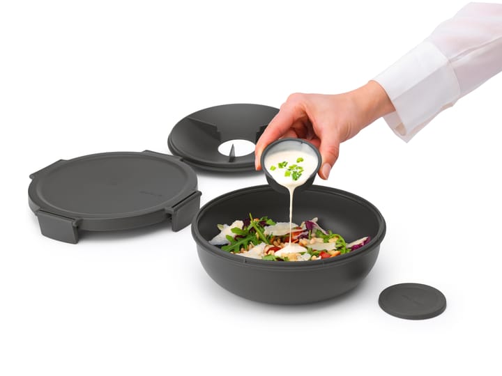 Make & Take saladekom, 1,3 L, Donkergrijs Brabantia