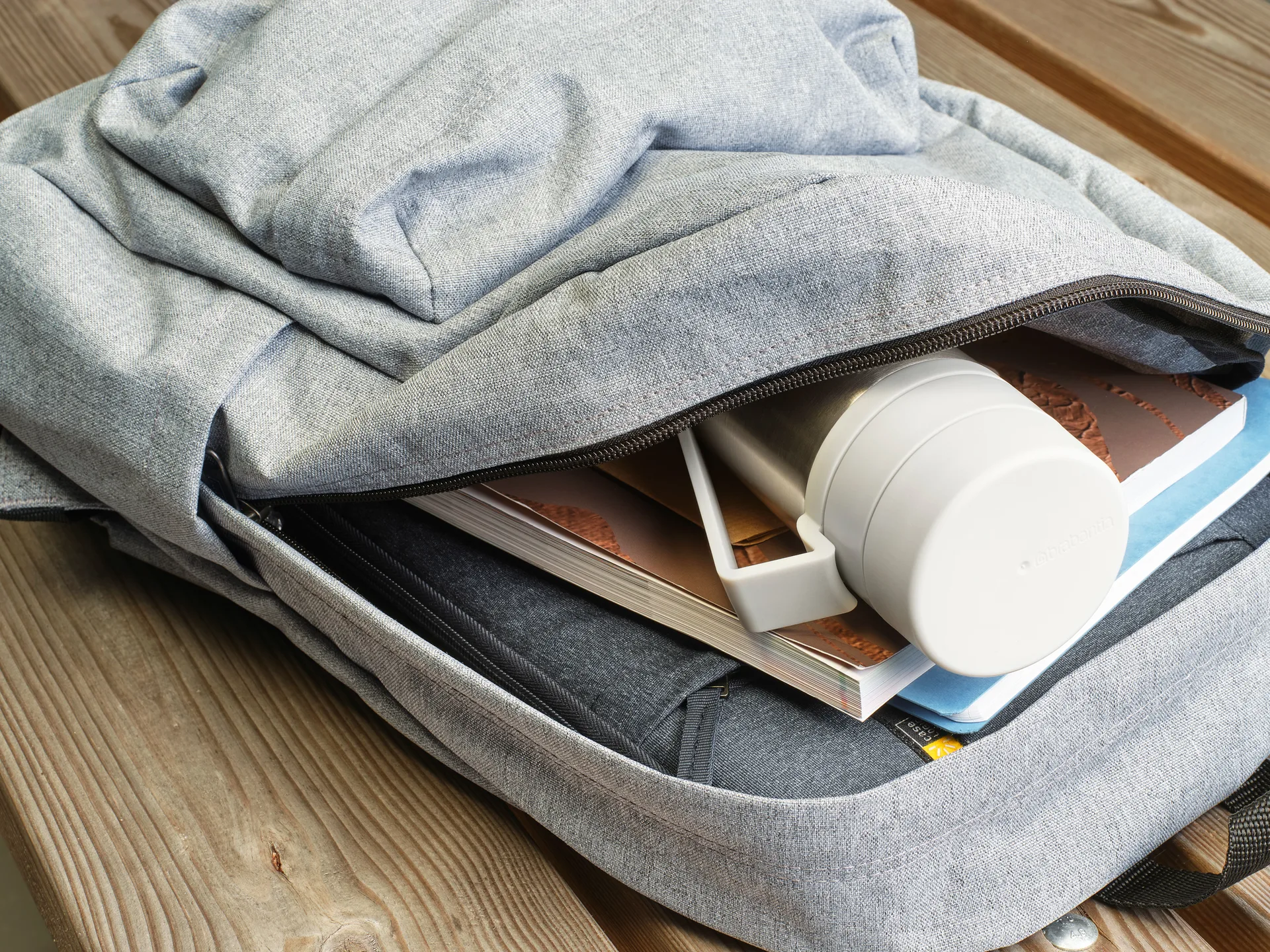 Make & Take thermosfles 0,5 L, Lichtgrijs Brabantia