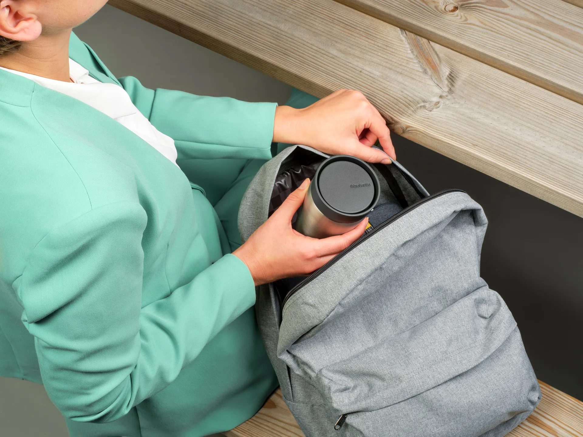 Make & Take thermosmok 20 cl, Donkergrijs Brabantia