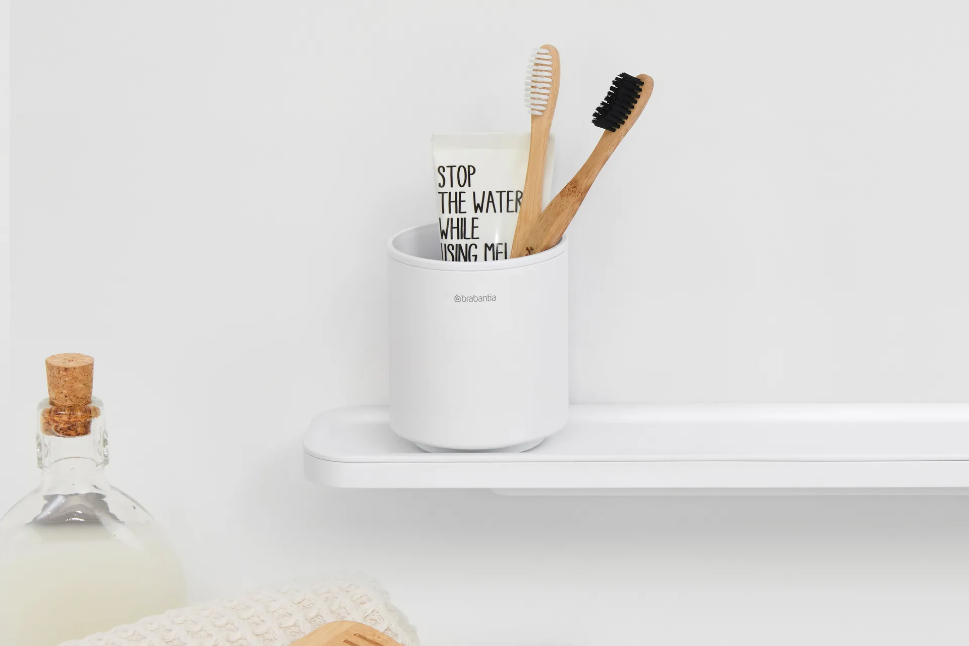 MindSet Tandenborstelhouder, Mineral Fresh White Brabantia