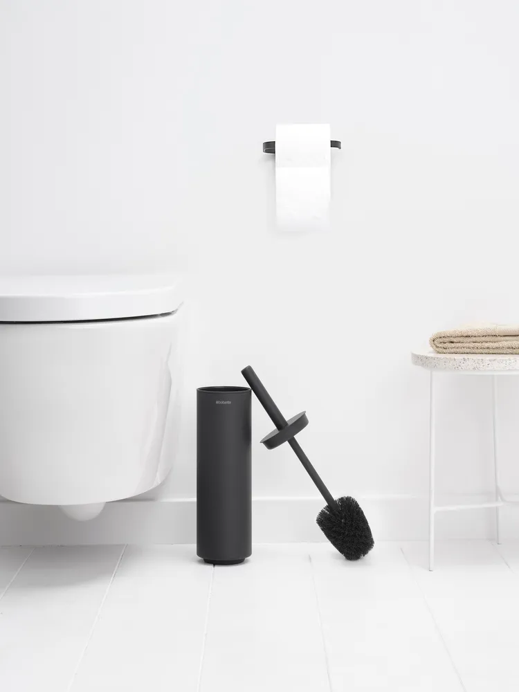 MindSet toiletborstel met houder, Mineral Infinite Grey Brabantia