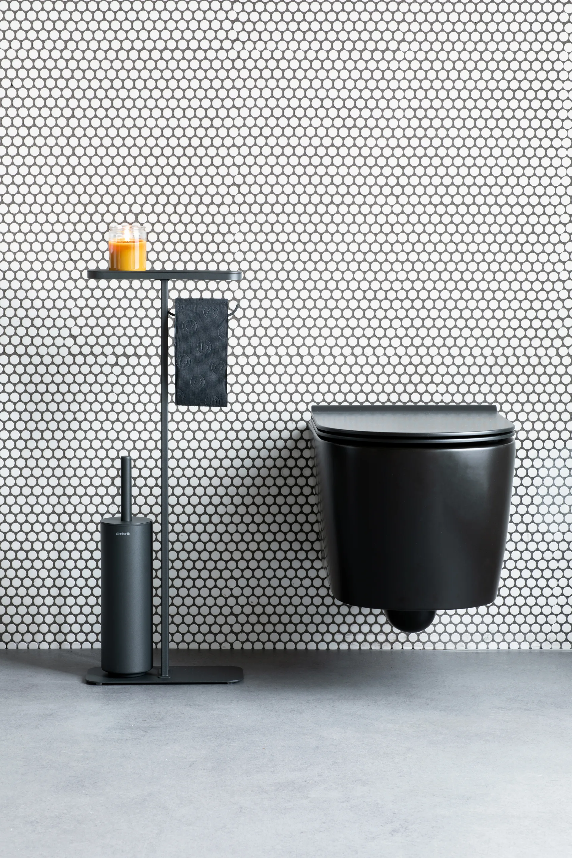 MindSet toiletbutler, Mineral infinite grey, silicone Brabantia