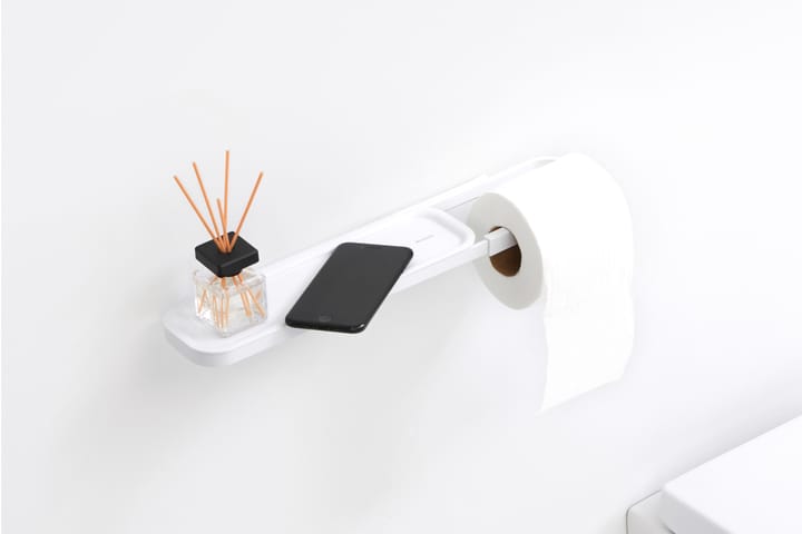 MindSet toiletrolhouder met plankje , Mineral Fresh White Brabantia