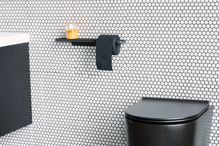 MindSet toiletrolhouder met plankje , Mineral infinite grey Brabantia