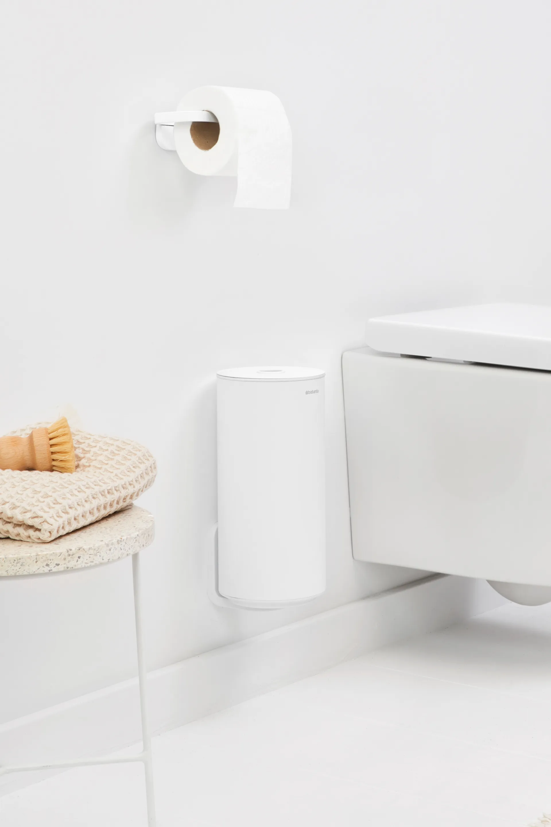 MindSet toiletrolhouder, Mineral Fresh White Brabantia