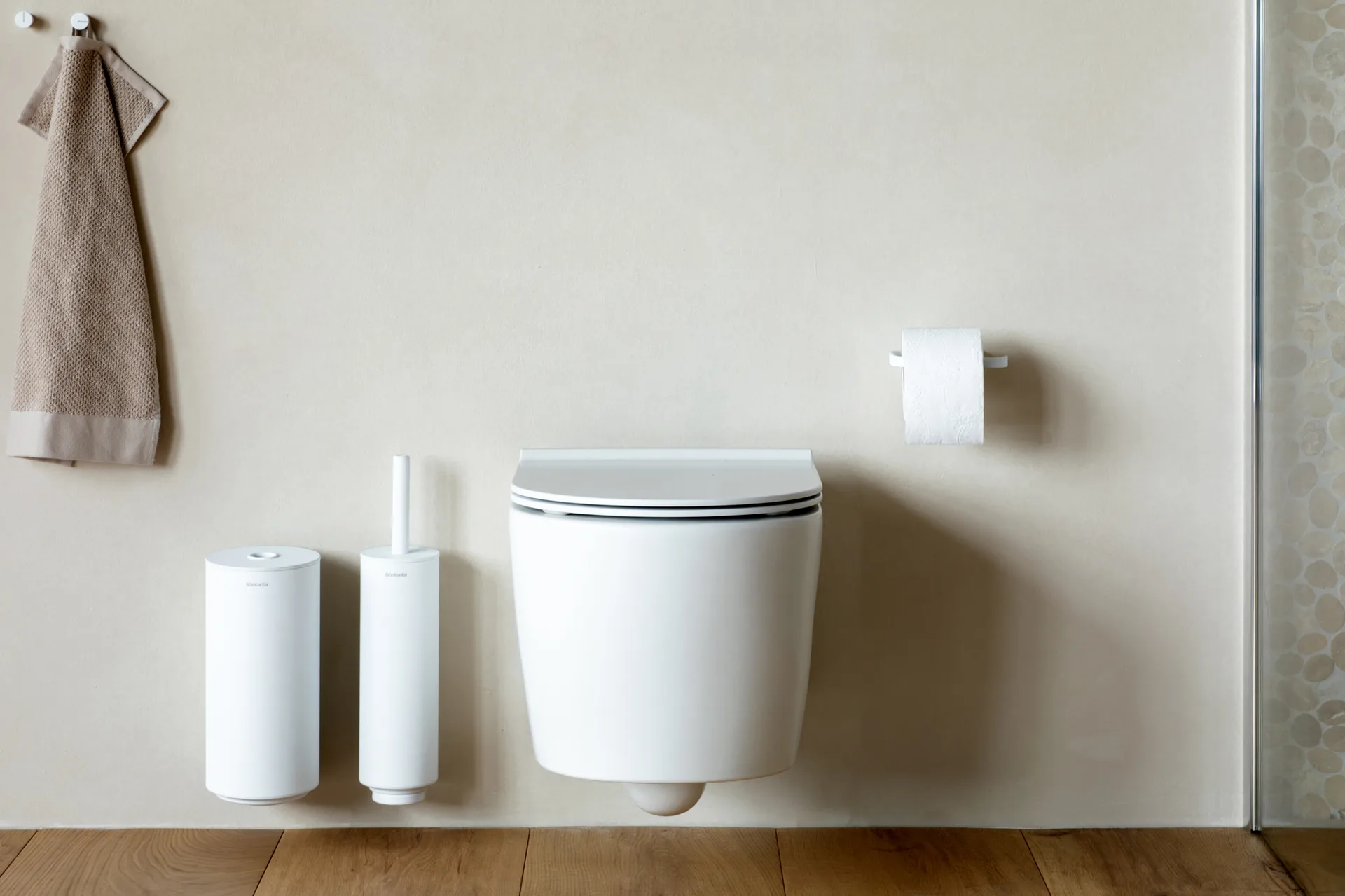 Mindset Toiletset 3-delig, Mineral Fresh White Brabantia