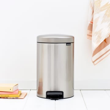 New Icon pedaalemmer 12 liter - mat staal (vingerafdruk bestendig) - Brabantia