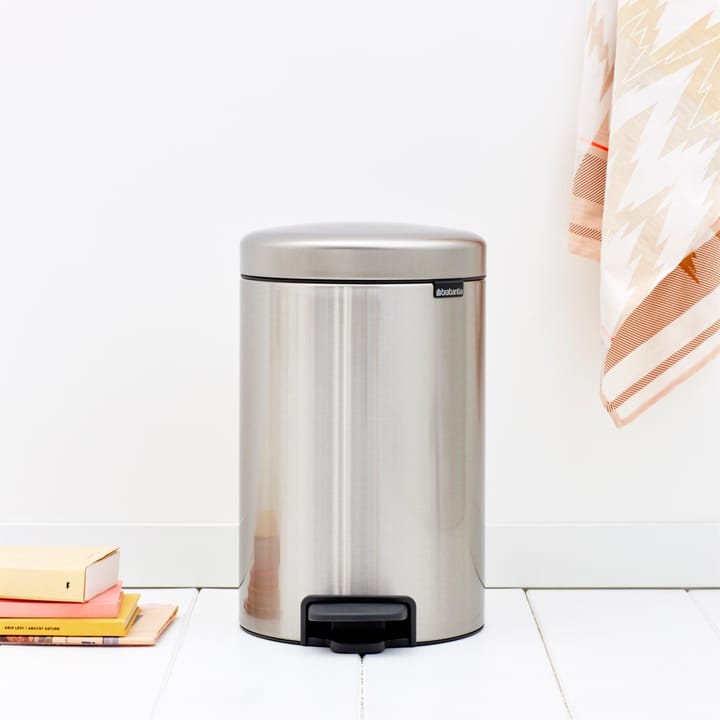 New Icon pedaalemmer 12 liter, mat staal (vingerafdruk bestendig) Brabantia