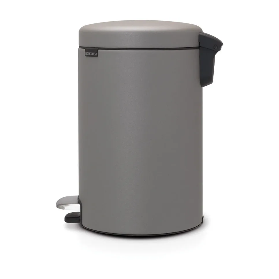 New Icon pedaalemmer 12 liter, Mineral concrete grey Brabantia