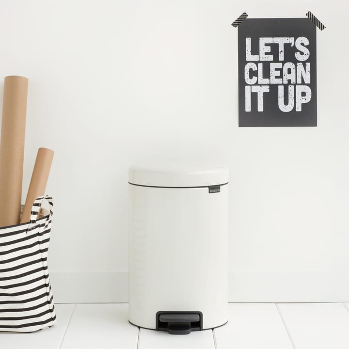 New Icon pedaalemmer 12 liter, wit Brabantia