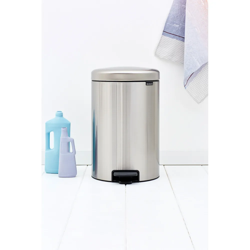 New Icon pedaalemmer 20 liter, Matt steel fingerprint proof Brabantia