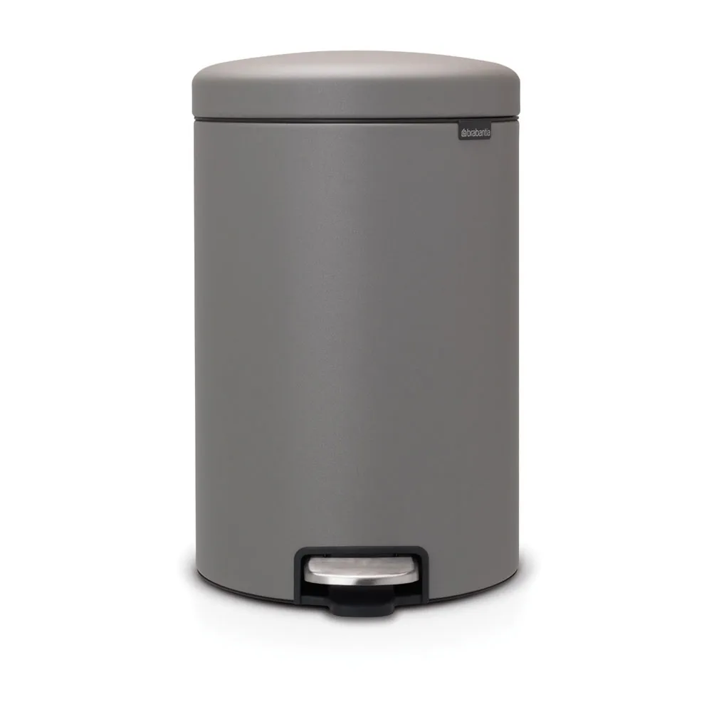 New Icon pedaalemmer 20 liter, Mineral concrete grey Brabantia