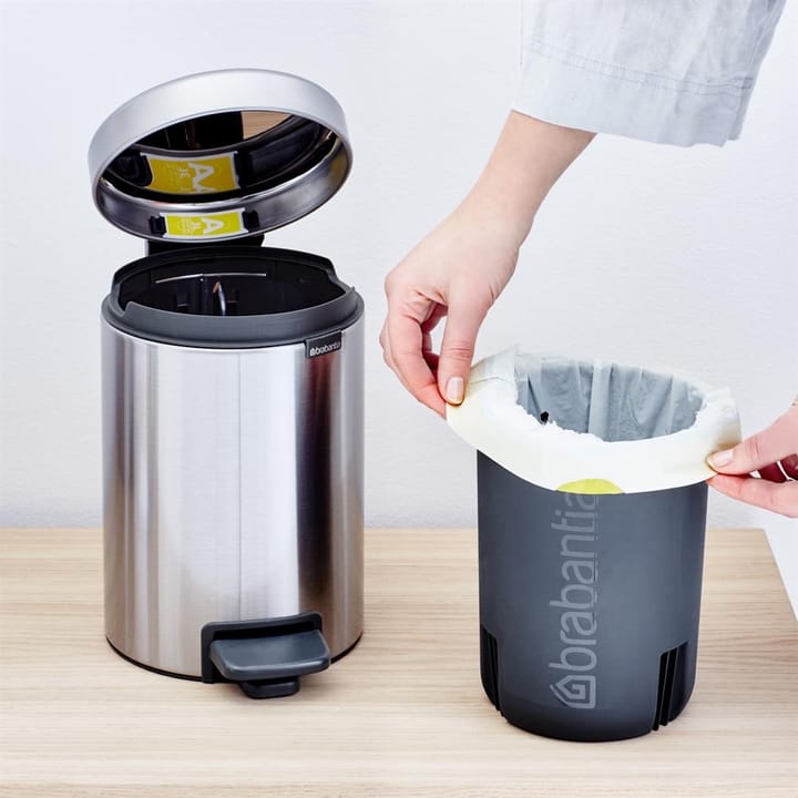 New Icon pedaalemmer 3 liter, mat staal Brabantia