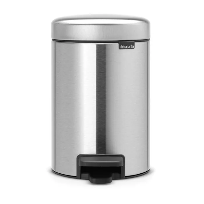 New Icon pedaalemmer 3 liter, Matt steel fingerprint proof Brabantia