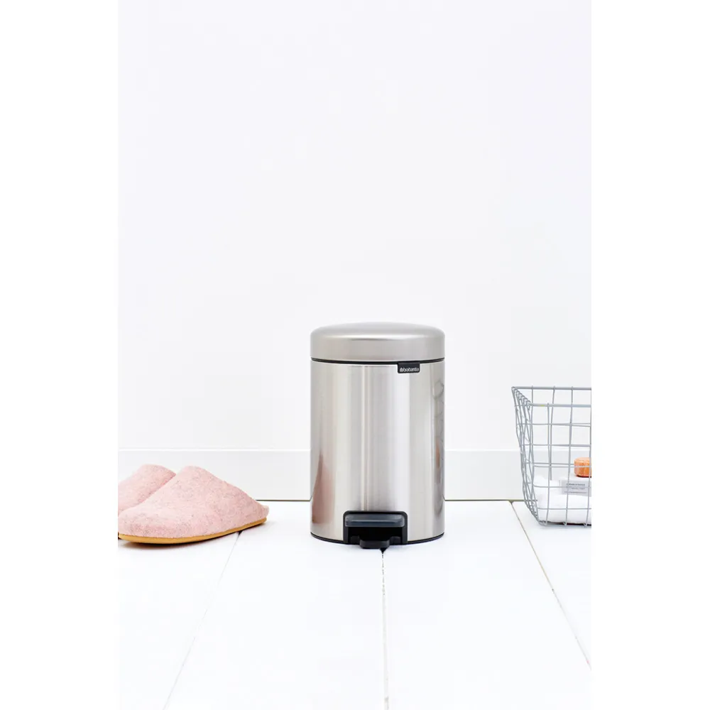 New Icon pedaalemmer 3 liter, Matt steel fingerprint proof Brabantia
