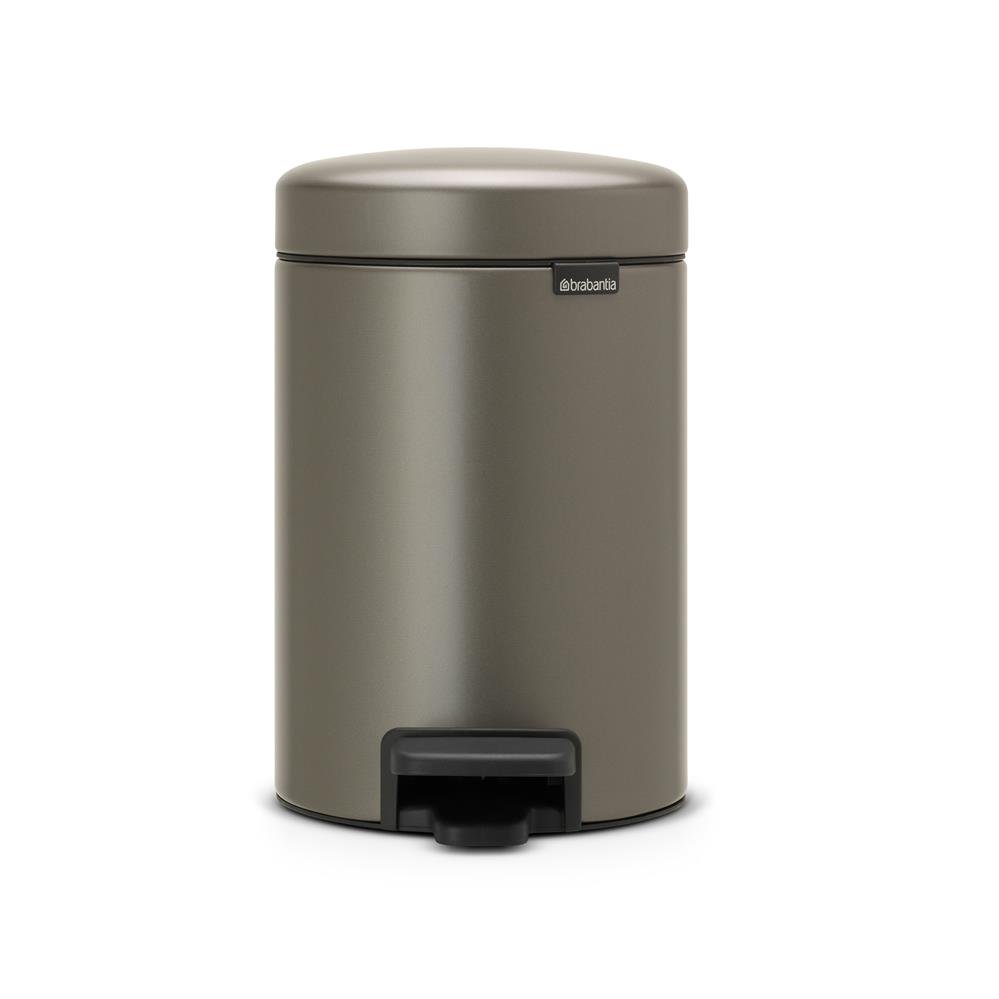 Brabantia New Icon pedaalemmer 3 liter platina | Scandinavisch Interieur | Pedaalemmers | Zilverkleurig