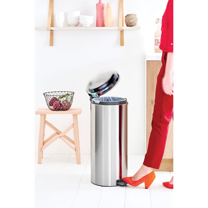 New Icon pedaalemmer 30 liter - Matt steel fingerprint proof - Brabantia